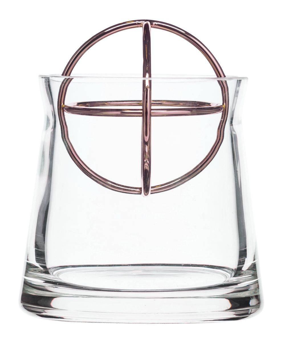 Vas med placeringskula Small koppar