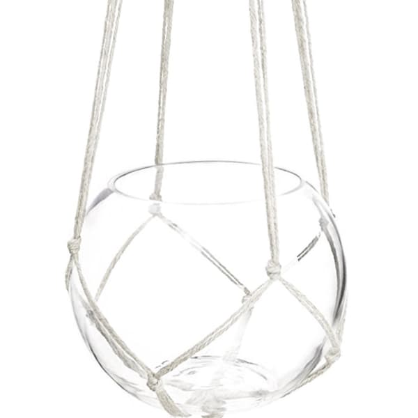 Ampel med Macramé - 90 cm