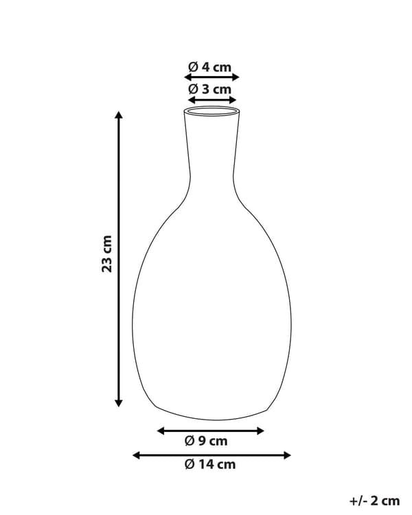 Vase Hvid og Sort Stentøj 23 cm Ansigtsmotiv Indendørs Blomster Opbevaring Dekoration Abstrakt Design Vandtæt Præcist Håndværk Skandinavisk