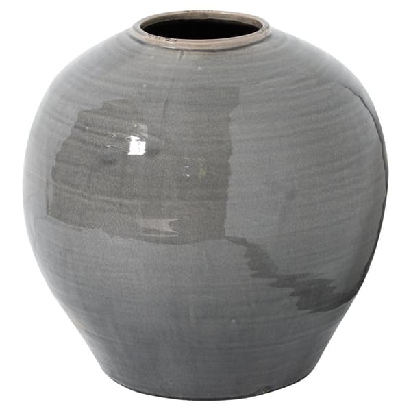 Hill Interiors Garda Regola glaseret vase Grey 38cm x 37cm x 37cm