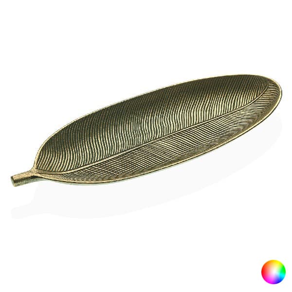 Bordsdekoration Liten Blad Trä MDF (14 x 3 x 40,5 cm)