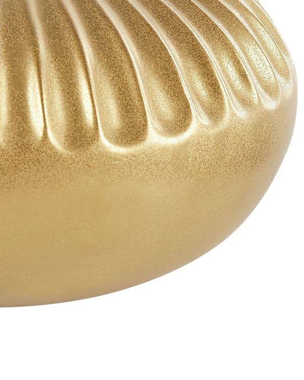 Dekorativ vas Guld Stengods 20 cm Hemtillbehör Bordsskiva Accentstycke Glamourstil