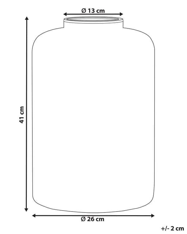 Blomvas Orange Glas Tonad Transparent Dekorativt hemtillbehör i glas