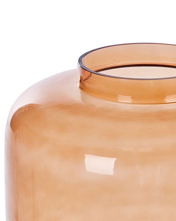 Blomvas Orange Glas Tonad Transparent Dekorativt hemtillbehör i glas