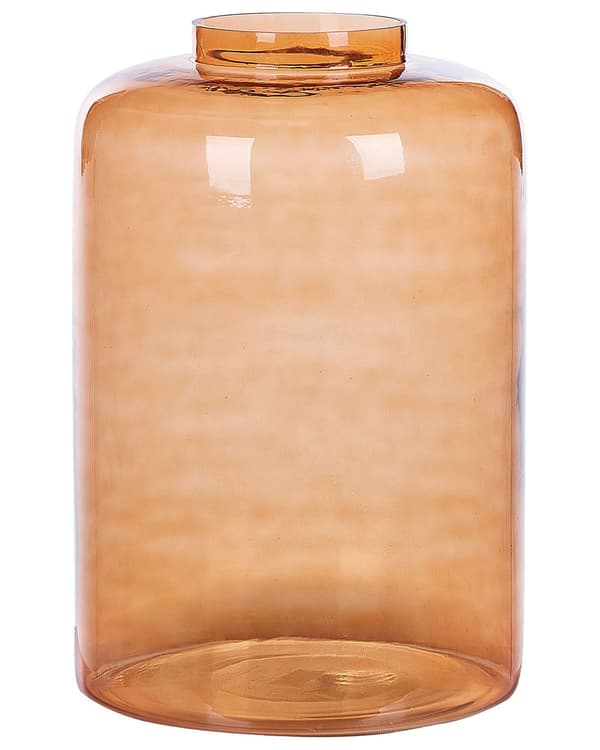 Blomvas Orange Glas Tonad Transparent Dekorativt hemtillbehör i glas