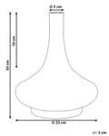 Miniatyrbild 3 av 6: Blomvas Gult Glas Färgat Tonat Transparent Dekorativ glasflaska Hemtillbehör