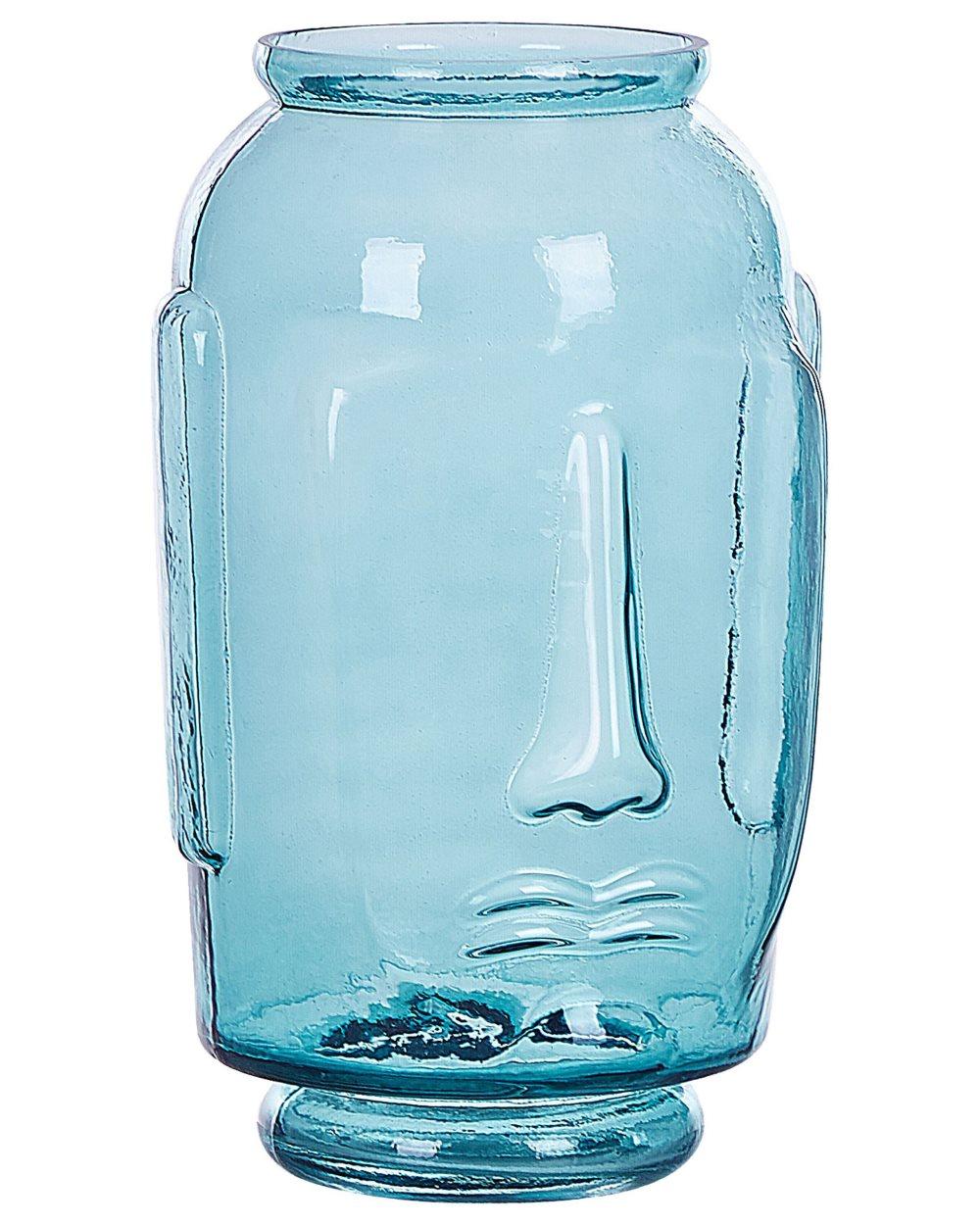 Blomvas 31 cm glas blå SAMBAR