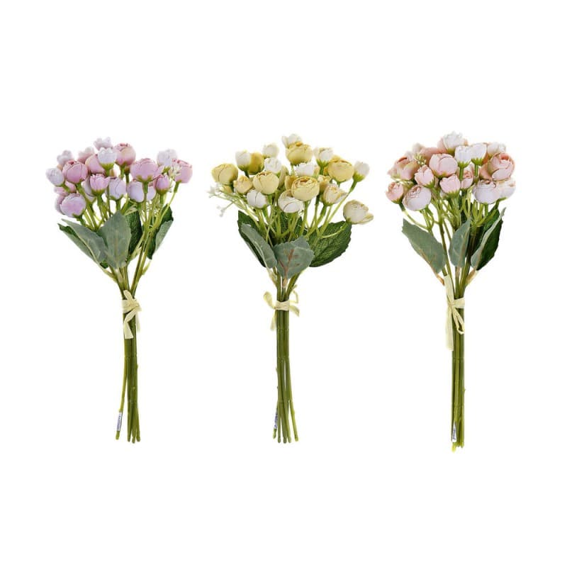 Bunt DKD Home Decor Tyg Plast Järn (3 pcs) (14 x 14 x 30 cm)