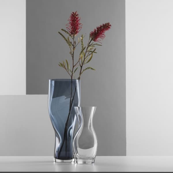 Squeeze Vase Blue, 23cm - Orrefors