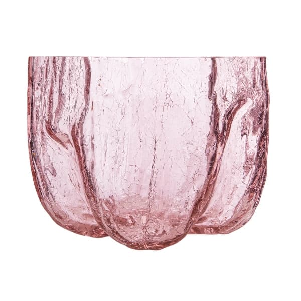 Crackle Vase Pink 17,5 cm - Kosta Boda