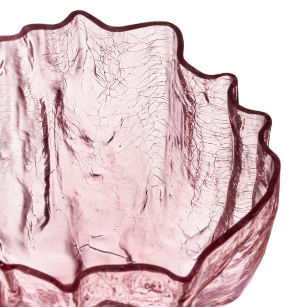 Crackle Vase Pink 17,5 cm - Kosta Boda