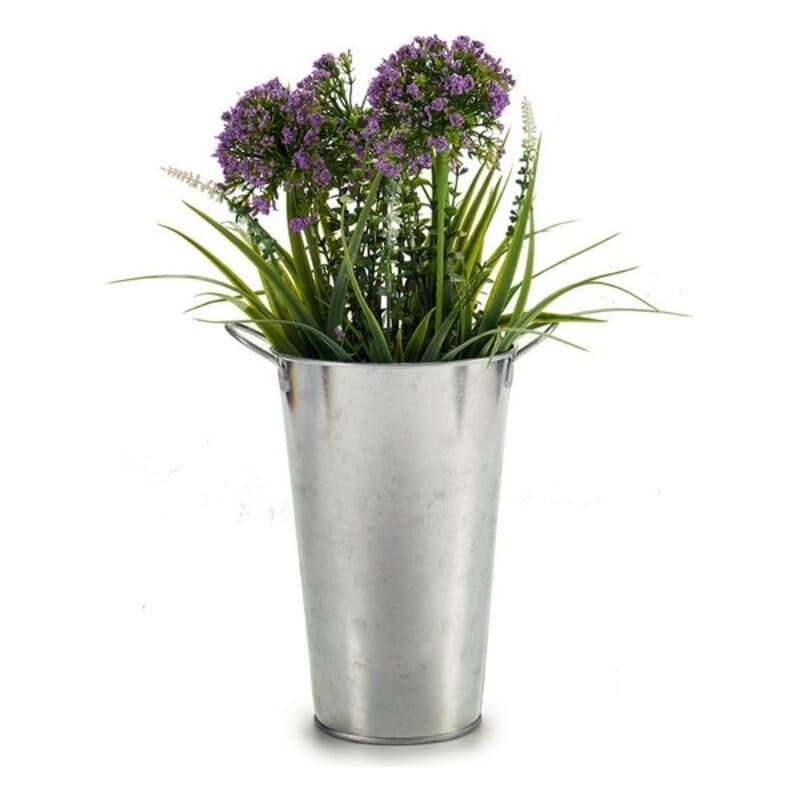 Kub Hög Silver Zink (15 x 22,5 x 20 cm)