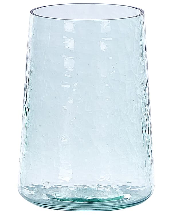 Sæt med 2 Blomstervaser Klart Glas Transparent Dekorativt Glas Hjemmetilbehør