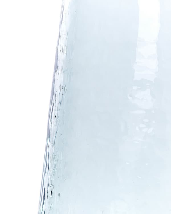 Sæt med 2 Blomstervaser Klart Glas Transparent Dekorativt Glas Hjemmetilbehør