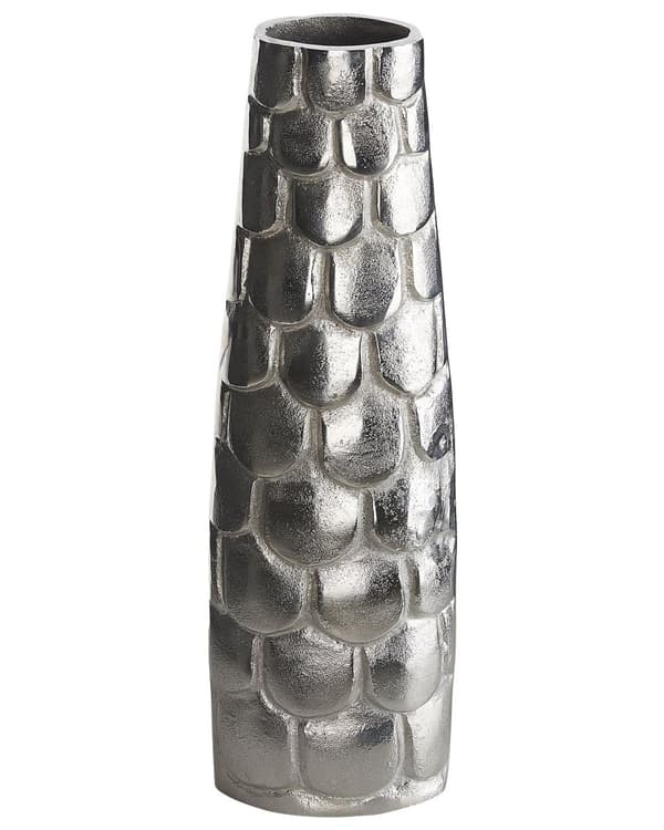 Dekorativ sølv aluminium metal vase til bord blomster dekoration moderne stil