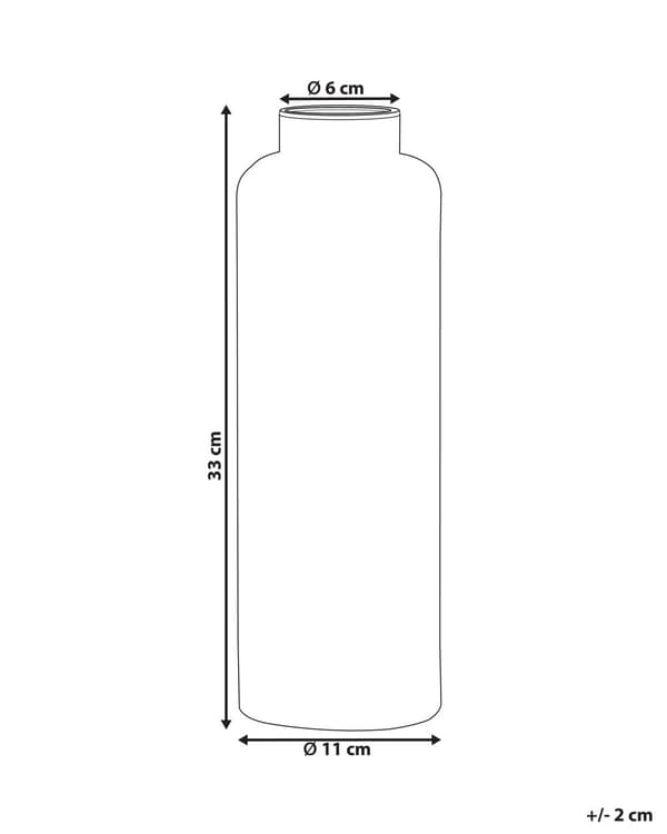 Vase til Blomster Grønt Glas 33 cm Farvet Glas Dekorativ Vase til Bordet