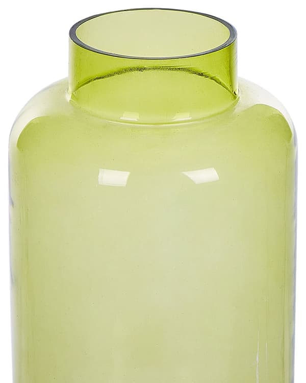Vase til Blomster Grønt Glas 33 cm Farvet Glas Dekorativ Vase til Bordet