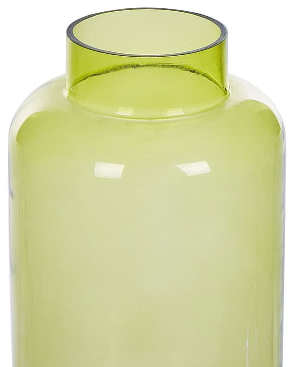 Vase til Blomster Grønt Glas 33 cm Farvet Glas Dekorativ Vase til Bordet