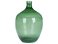 Miniatyrbillede 1 af 7: Vase Grøn Glas 39 cm Dekorativ Mundblæst Oval Glasvase Gennemsigtig Stor Gulvvase Design Bordpynt til Vindueskarm Pynteting Blomstervase