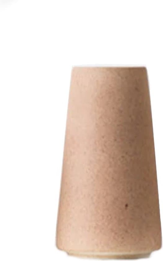 Retro Vase - Ceramic - Wide Mouth - Decoration - Creme