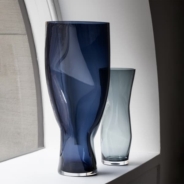 Squeeze Vase Blue, 34cm - Orrefors