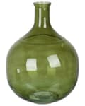 Miniatyrbild 1 av 6: Blomvas Olivgrönt glas 34 cm Handgjord Dekorativ Rund Smal hals Heminredning Modern design