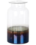 Miniatyrbild 1 av 5: Blomvas Iriserande Glas 27 cm Handgjord Heminredning Modern design