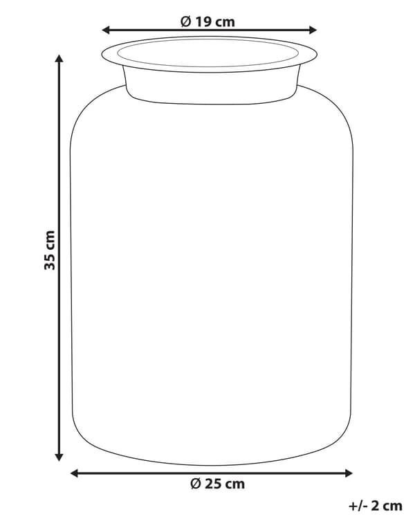 Vase Lysegrønt Glas 35 cm Dekorativ Håndlavet Stor Flot Gennemsigtig Glasvase til Stuen Blomster Opbevaring Cylinderformet Moderne Design