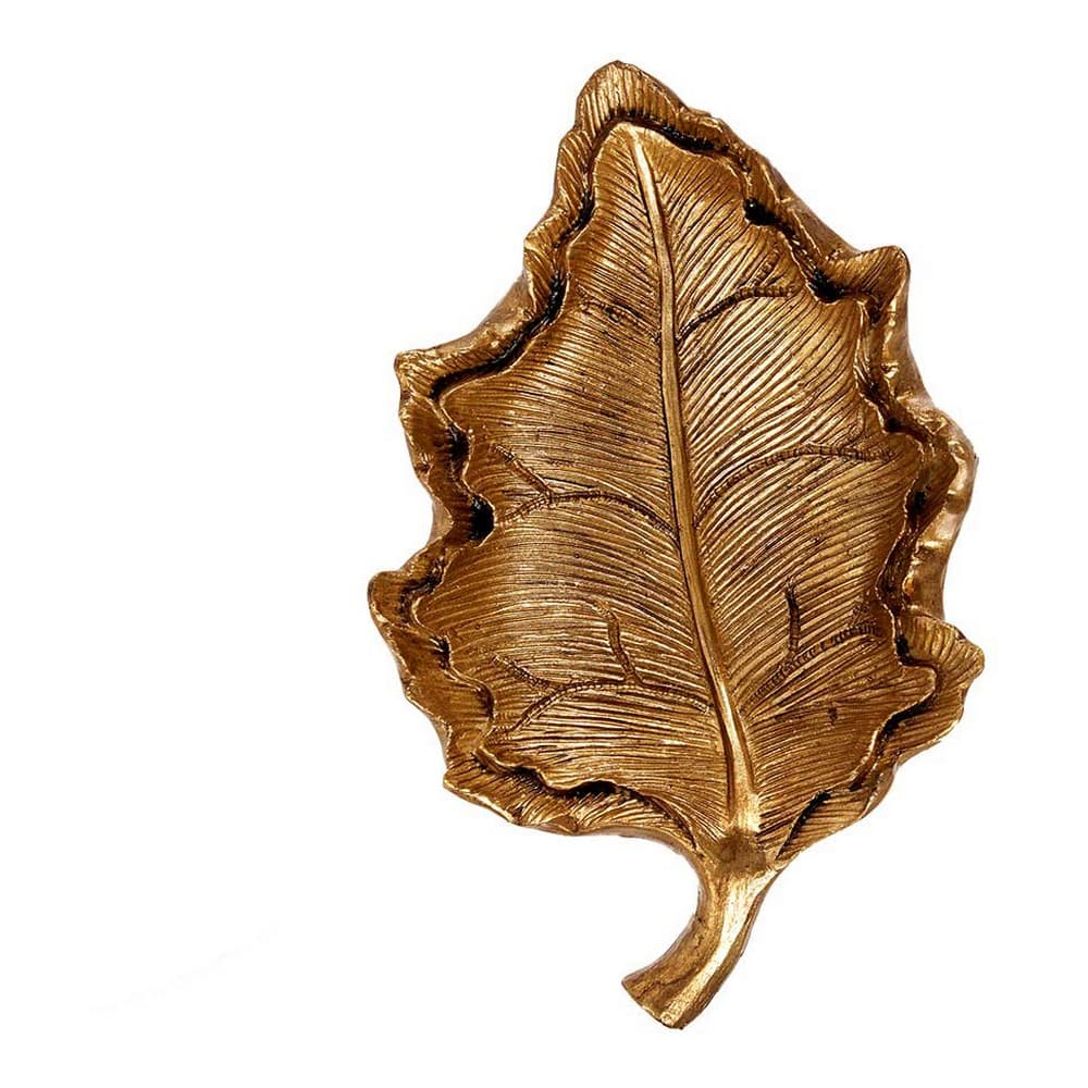 Bordsdekoration Blad Gyllene Harts (18 x 6,5 x 28 cm)