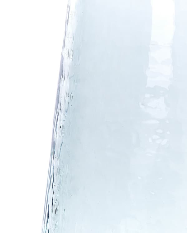 Sett med to blomstervaser Klart glass Gjennomsiktig dekorativt glass Hjemmetilbehør