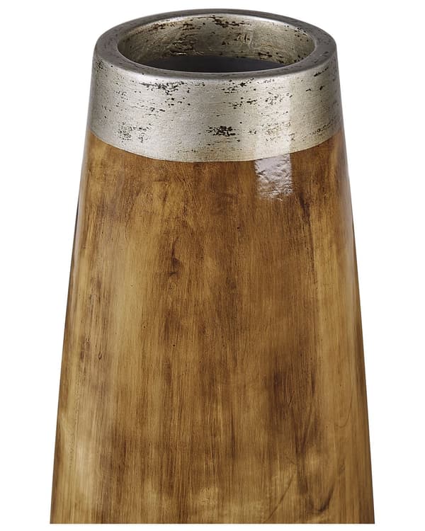 Dekorativ Vase Mørkt Tre Terracotta Elegant