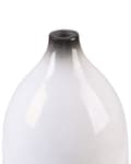 Miniatyrbilde 7 av 8: Dekorativ vase Hvit Svart Terrakotta 46 cm Høyglans Håndlaget Moderne design Tilbehør Dekorasjon