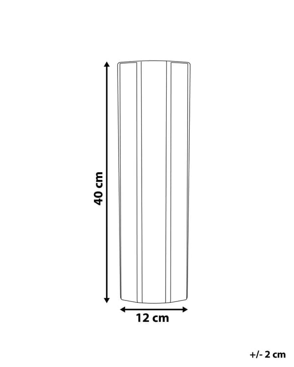 Blomstervase Hvit Gull Keramikk 40 cm Åttekantet form Moderne Eklektisk stil Dekorasjon Tilbehør