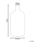 Miniatyrbilde 3 av 6: Blomstervase Grønn Glass 45 cm Håndlaget Dekorativ Flaskeform Hjemmedekorasjon Moderne Design