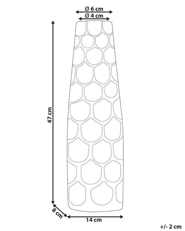 Blomstervase Sølv Aluminium 47 cm Metall Dekorativ Pot Bordplate Hjem Dekor Moderne Design