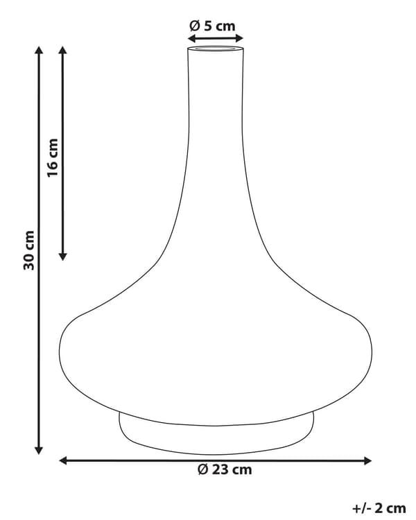 Dekorativ vase glass gul 30 cm håndlaget gjennomsiktig dekorativ flaske hjemtilbehør