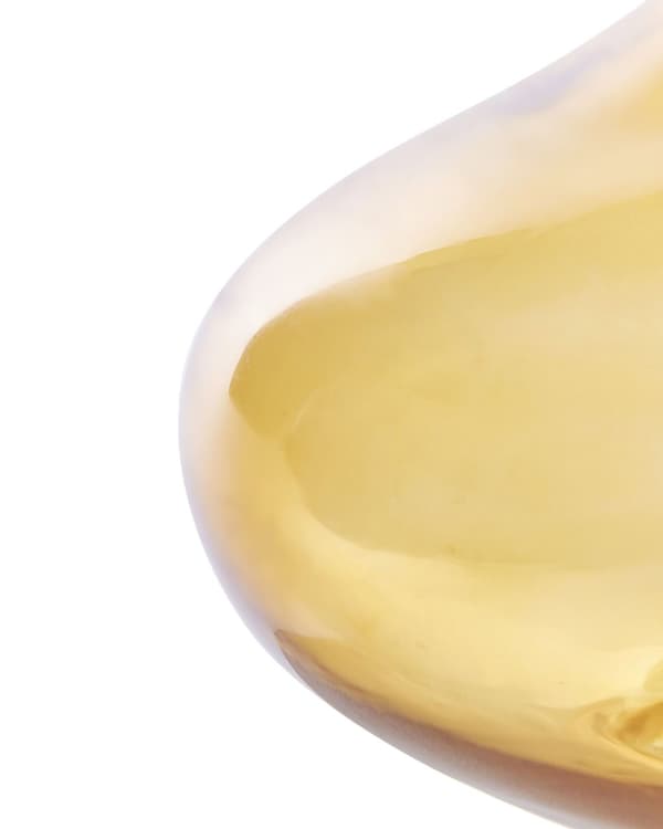 Dekorativ vase glass gul 30 cm håndlaget gjennomsiktig dekorativ flaske hjemtilbehør