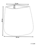 Miniatyrbilde 3 av 5: Dekorativ Vase Sølv Steintøy 20 cm Hjemtilbehør Bordplate Accent Piece Glamour