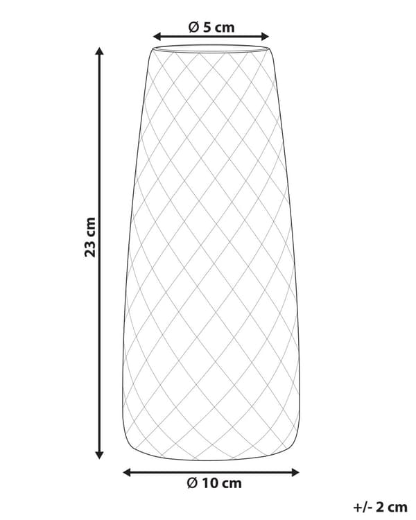 Vase Orange Glas 23 cm Moderne Høj Glasvase til Stuen Bordpynt Rombe Mønster til Soveværelse Pynteting til Vindueskarm Tilbehør Blomstervase