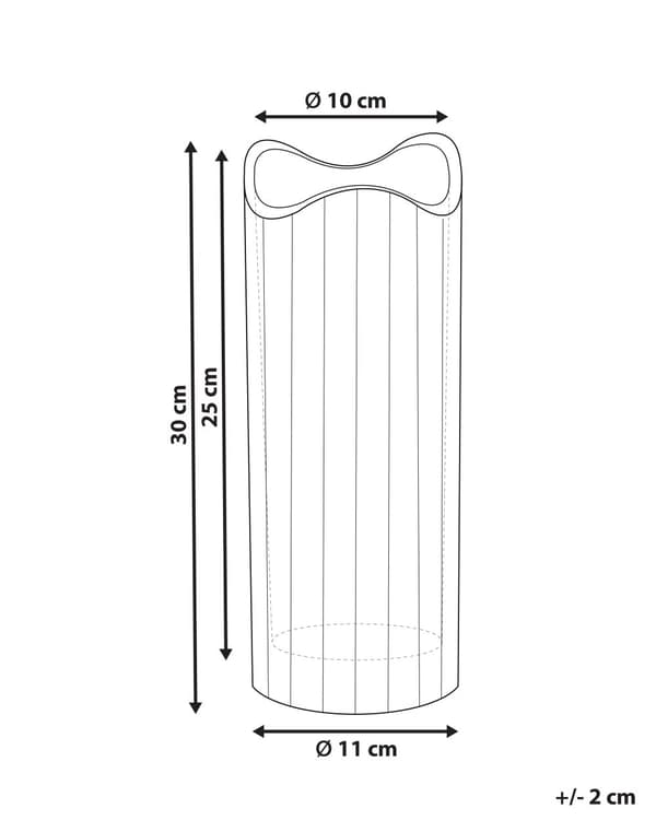 Blomstervase Lyserødt glas 30 cm Dekorativ bordplade Gylden accent boligdekoration Moderne design