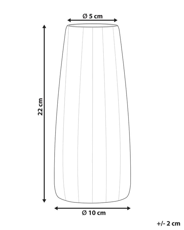 Vase Orange Glas 22 cm Moderne Høj Glasvase til Stuen Bordpynt til Soveværelse Pynteting til Vindueskarm Tilbehør Blomstervase