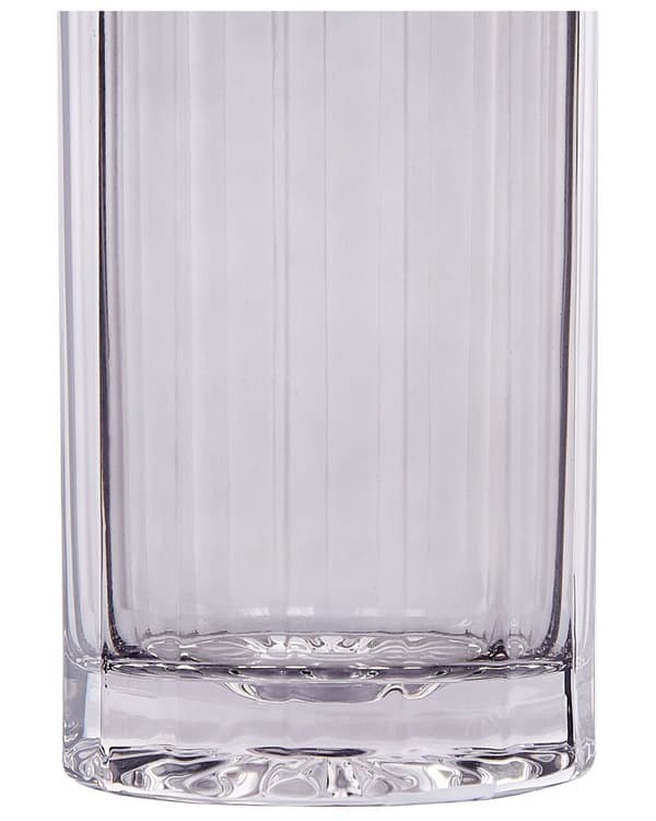 Blomstervase Grå Glas 30 cm Dekorativ Bordplade Gylden Accent Boligindretning Moderne Design