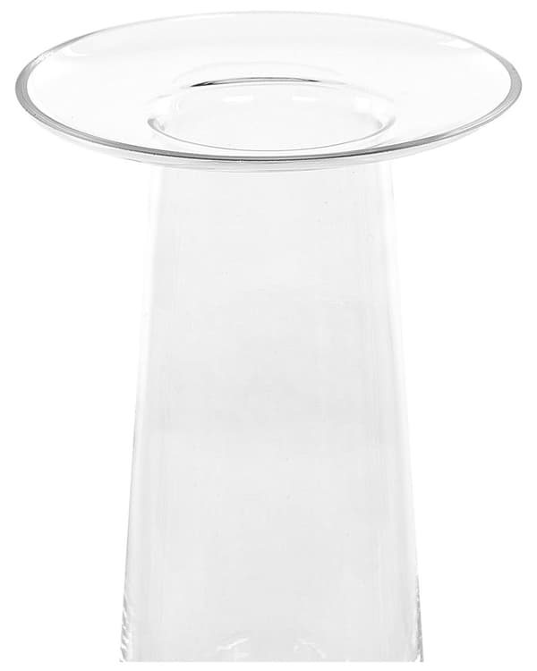 Vase Transparent Glas 26 cm Moderne Glasvase til Stuen Bordpynt til Soveværelse Pynteting til Vindueskarm Tilbehør Blomstervase