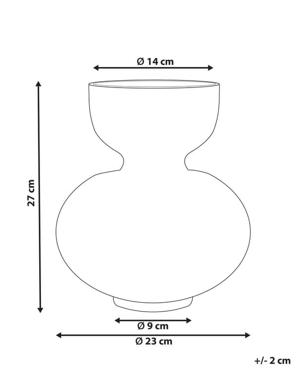 Vase Grøn Glas 27 cm Moderne Rund Glasvase til Stuen Bordpynt til Soveværelse Pynteting til Vindueskarm Tilbehør Blomstervase