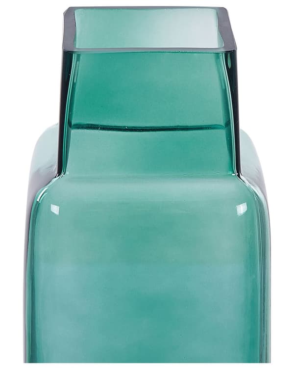 Vase Grøn Glas 26 cm Moderne Glasvase til Stuen Bordpynt til Soveværelse Pynteting til Vindueskarm Tilbehør Blomstervase Flaskeform