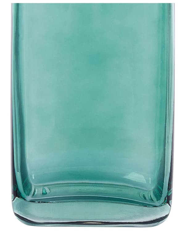 Vase Grøn Glas 26 cm Moderne Glasvase til Stuen Bordpynt til Soveværelse Pynteting til Vindueskarm Tilbehør Blomstervase Flaskeform