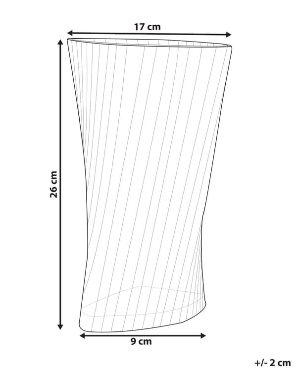 Vase Grå Glas 26 cm Moderne Glasvase til Stuen Bordpynt til Soveværelse Pynteting til Vindueskarm Tilbehør Blomstervase