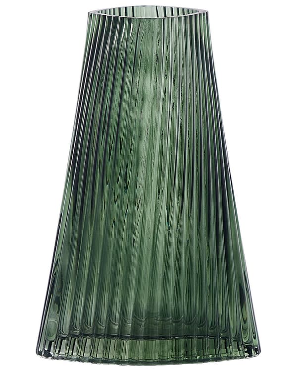 Vase Grå Glas 26 cm Moderne Glasvase til Stuen Bordpynt til Soveværelse Pynteting til Vindueskarm Tilbehør Blomstervase