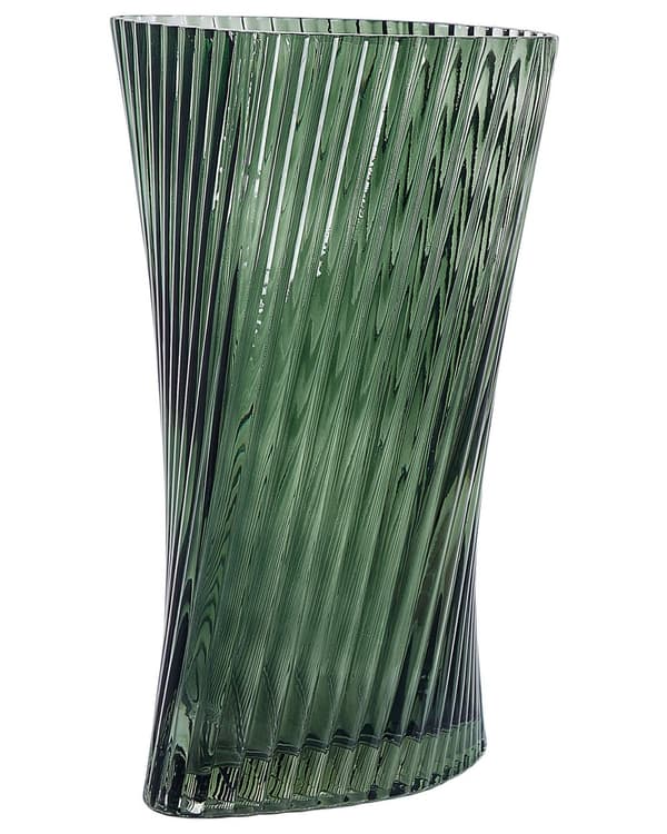 Vase Grå Glas 26 cm Moderne Glasvase til Stuen Bordpynt til Soveværelse Pynteting til Vindueskarm Tilbehør Blomstervase