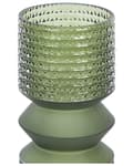 Miniatyrbillede 4 af 5: Vase Grøn Glas 26 cm Moderne Glasvase til Stuen Bordpynt til Soveværelse Pynteting til Vindueskarm Tilbehør Blomstervase Abstrakt